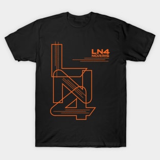 Lando Norris LN4 Grand Prix Formula 1 Racing F1 Driver T-Shirt